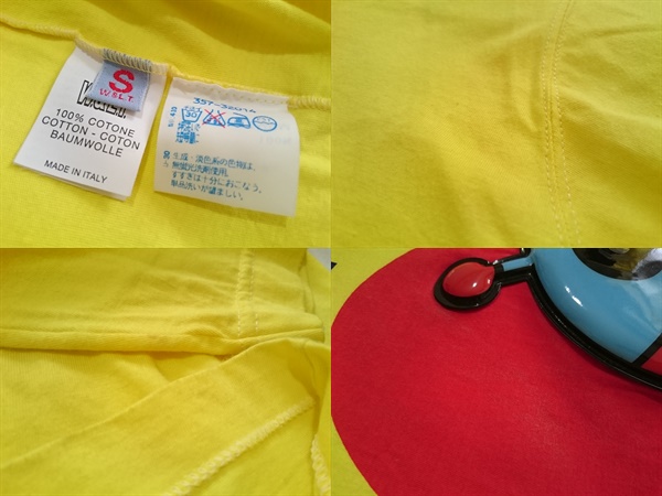 90s W＆LT ウォルト パクパク Tシャツ hide イエローハート