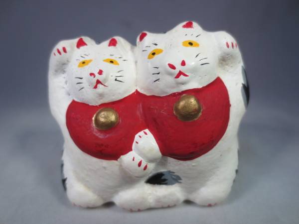 招き猫 土鈴 蝉丸 壽】【鎌倉 仲良し招き猫土鈴 蝉丸】郷土玩具 土人形(日本人形)｜売買