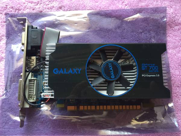GALAXY GeForce GT740 OC Slim 1GB 使用少 カードのみ 送500円