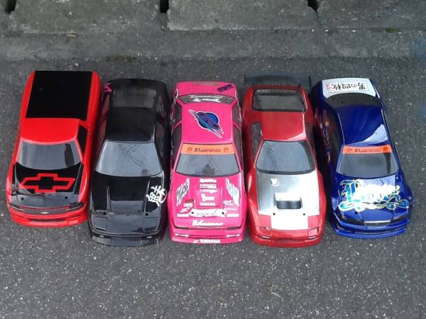 ラジコン用中古ボディ5個