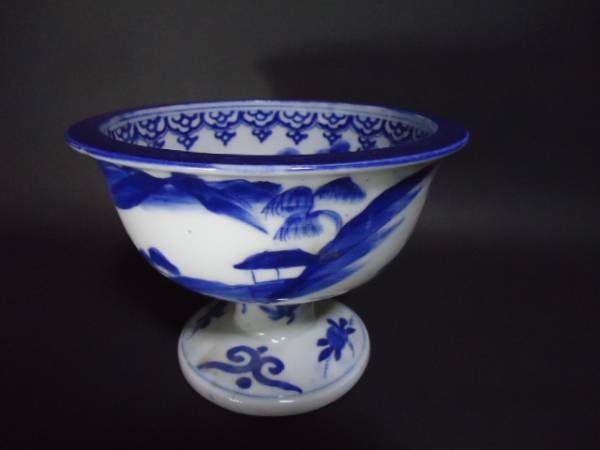 古伊万里 染付け 杯洗 古い蔵から発見 陶芸 工芸品 【公式通販】
