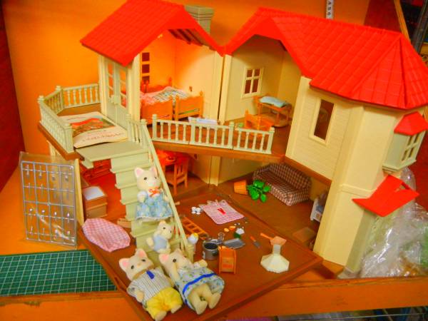 あかりの灯る大きなお家シルバニアファミリーのセット☆まとめて