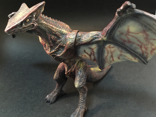 巨大ギャオス27cm フィギュア　フルリペイント ガメラ登場怪獣 ギャオスハイパー ソフビ リペイント 完成品(ガメラ