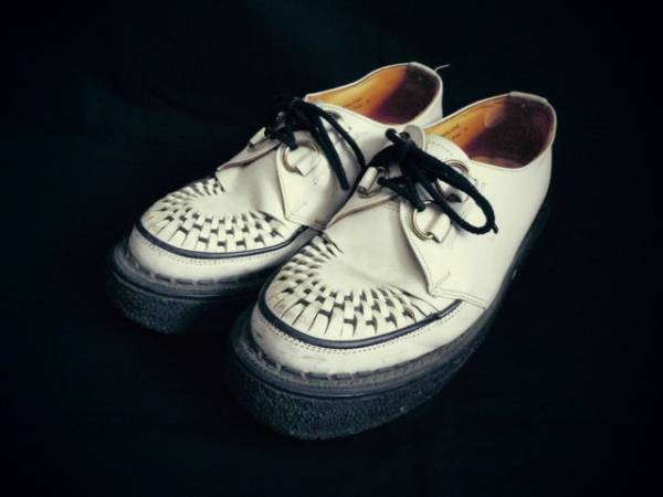 GEORGE COXジョージコックス★白黒ラバーソール靴25cm程度