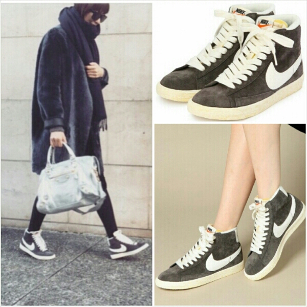 富岡佳子愛用 NIKE BLAZER ミッドカットスニーカーナイキ 23