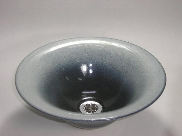 ☆信楽焼き・手洗い鉢。　【天目かすみ釉　33cm】