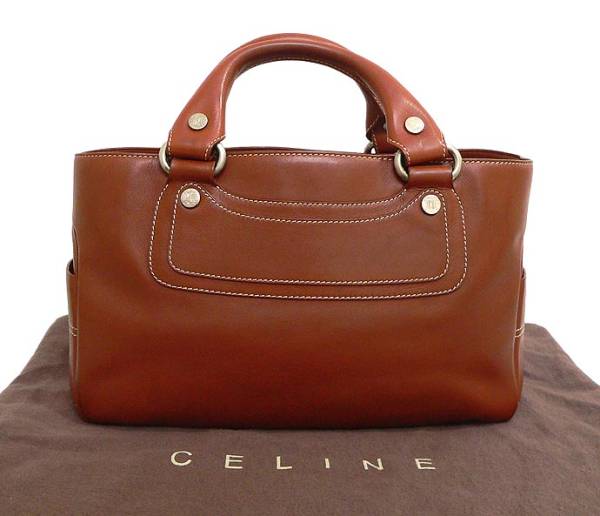 ブギーバッグ ハンドバッグ レザー セリーヌ CELINE ブラウン CELINE 