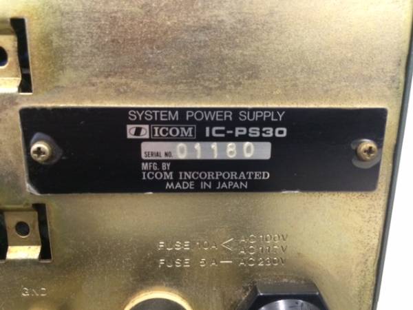 M【ICOM】SYSTEM POWER SUPPLY☆IC-PS30☆ジャンク☆