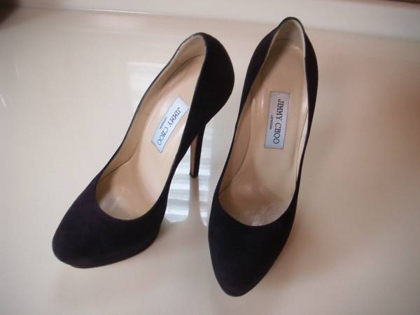 Jimmy Choo ジミーチュウ　パンプススウェード　パープル　３９