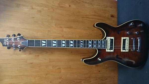 シェクター セミアコ (Schecter C-1 E/A？) 送料無料(シェクター 