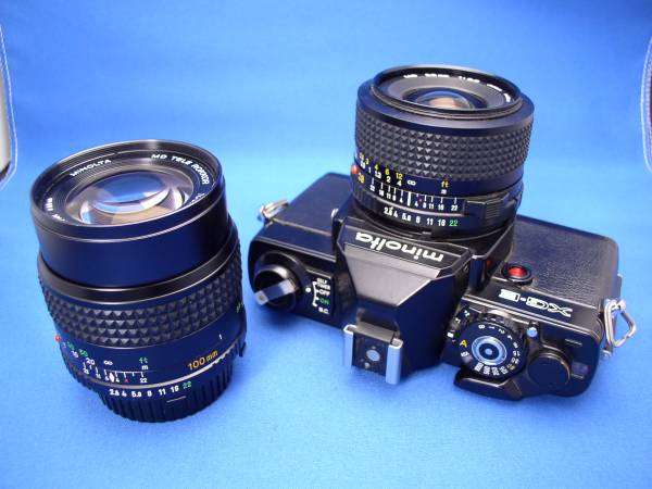 ミノルタ　ＭＤロッコール　２８ミリと１００ミリ　ジャンク扱い