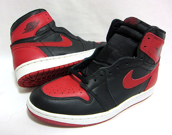 サンプル品？ 台湾製 新品 NIKE AIR JORDAN 1 黒赤 US9 94年製(27.0cm 