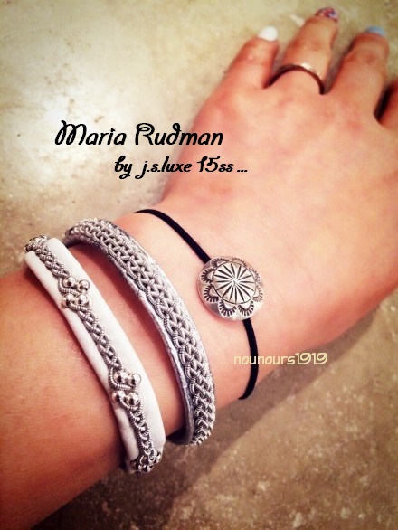 最終レアSilver*15SS今季LUXEマリアルドマンMARIA RUDMANブレスM