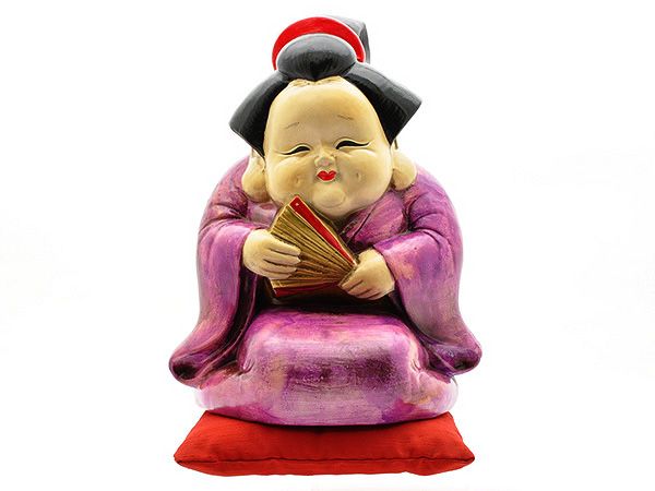 お多福 お福 おかめ 置物 春画 枕絵 秘部 陰部 秘宝 縁起物 歌麿(陶磁