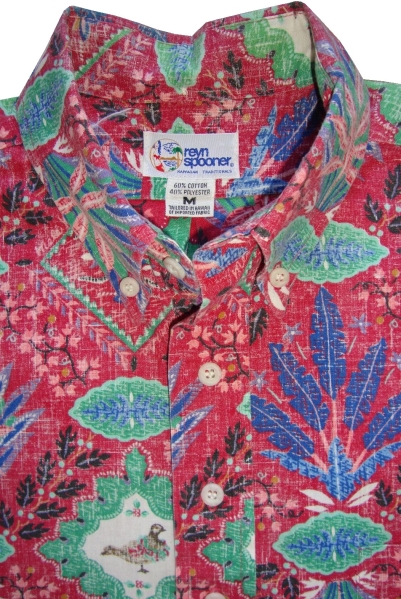 レインスプーナー ビンテージ 1993年 クリスマス アロハシャツ