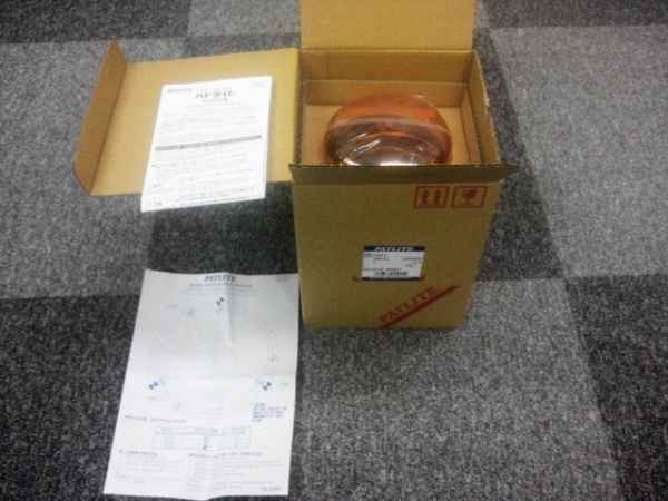 パトライト 100V黄 中型回転灯 SKP-110A-Y　未使用_3