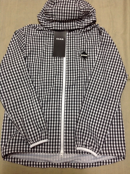FCRB 　BRISTOL GINGHAM CHECK ZIP UP BLOUSON BLACK L SOPHNET