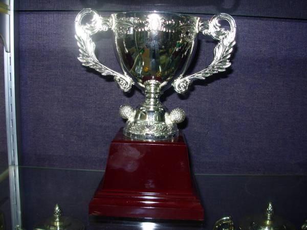 ゴルフコンペの表彰に！ゴルフ専用カップです　文字彫刻サービス