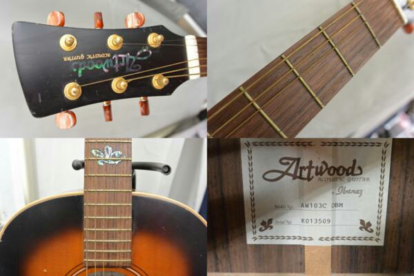 Ibanez Artwood AW103C DBM 中古 日本製 純正ハードケース付き(本体 