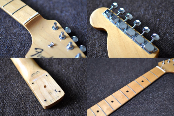 Fender ST68 ネック 貼りメイプル ラージヘッド ストラト JH(ネック