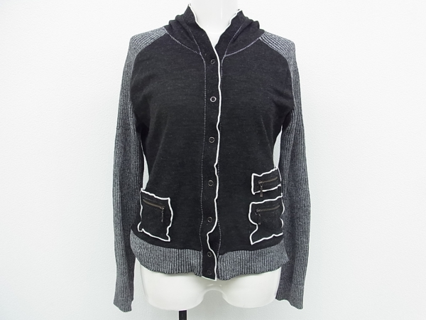 HIROKO BIS ヒロコビス TRICO リブ切替ニットジャケット 11 HIROKO BIS 