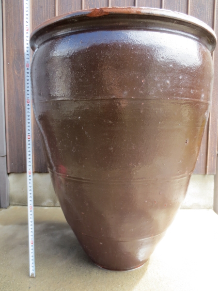 大型 水瓶 水甕 ししおどし 日本庭園 古民具 メダカ 大壺 陶磁一般 売買されたオークション情報 Yahooの商品情報をアーカイブ公開 オークファン Aucfan Com