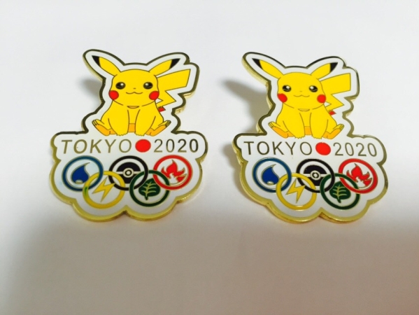 東京オリンピック 2020 ポケモン ピカチュウ ピンバッジ 中古 