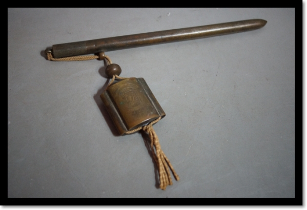 矢立　根付　文房具　緒締め　文房具　江戸　書道