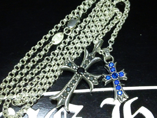 ★正規CHROME HEARTS★タイニークロスブラックダイヤSET！★