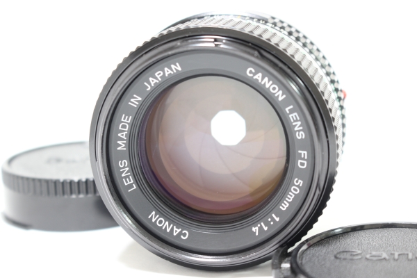 極美品☆Canon キヤノン New FD 50mm F1.4☆大口径 単焦点レンズ