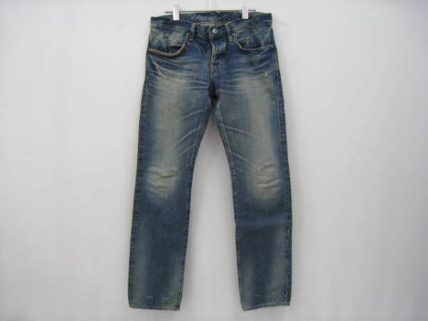 HYSTERIC GLAMOUR 30 スタッズ デニム NOBU加工 ブラック 中古・古着