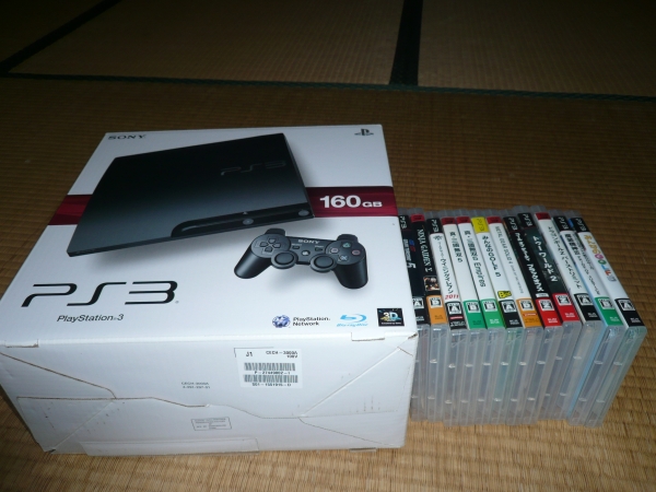 PS3本体　コントローラ２個　HDMI　ソフト１２本セット　　