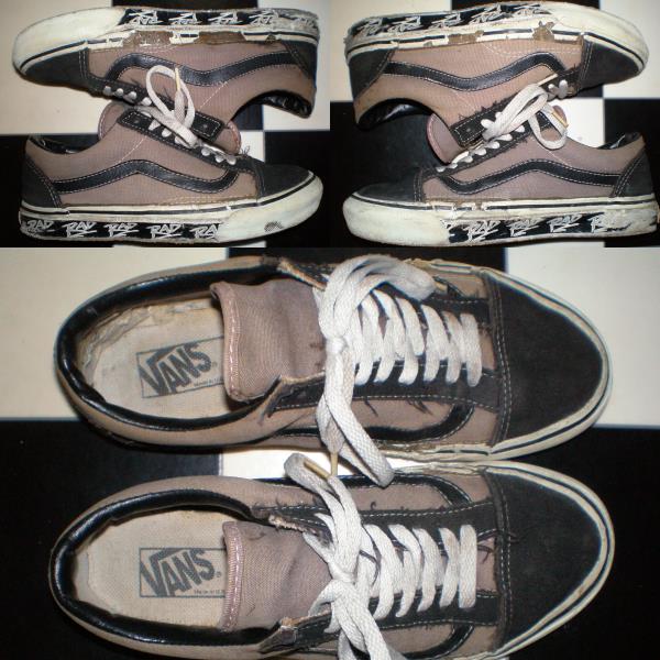 90s USA製 VANS RADサイドテープ OLDSKOOLオールドスクール 25cm(25.0 
