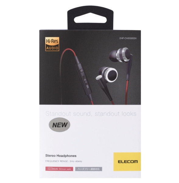 ELECOMスマートフォン用ステレオヘッドホンマイク EHP-CH2000SSV
