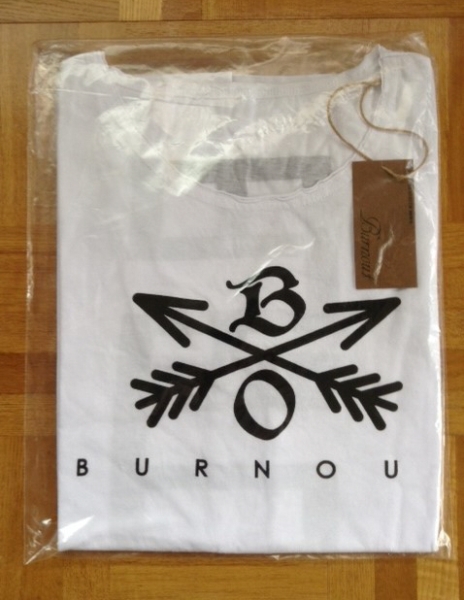 UVERworld TAKUYA∞ 着用 着BURNOUTクロスドアローTシャツ 白L!!(文字  