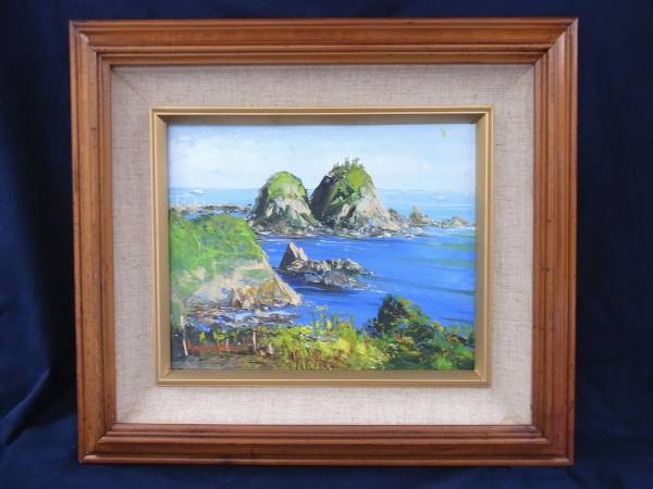 荒崎海岸を望む水彩画 額装済み 荒崎海岸から水彩画（額装済み） 【公式通販】