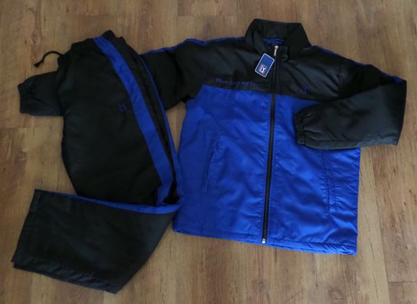 軽量 PGA TOUR GOLF 中綿長袖 上下 セットL/ 青×黒