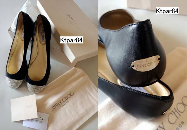 新品+JIMMY CHOO ジミーチュウ+フラットシューズ　40++