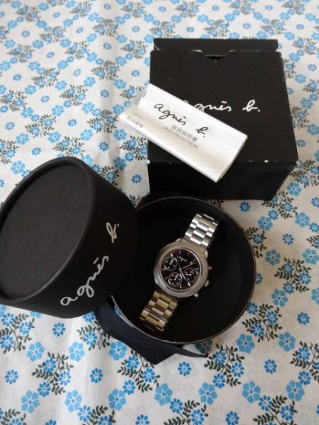 アニエスベー 腕時計 クロノグラフ V654-6100