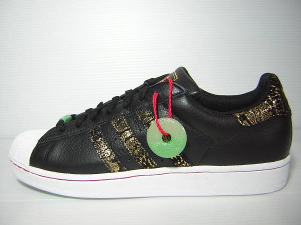 アディダス ＳＳ 2 Q35135　レザー ブラック/Ｂゴールド 26.5cm