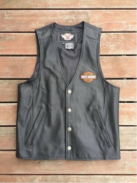 【ハーレー純正】レザーベスト