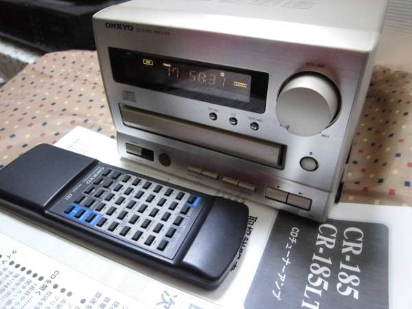 ☆ONKYO INTEC185 CR-１８５ 良品ベルト 交換済　リモ付