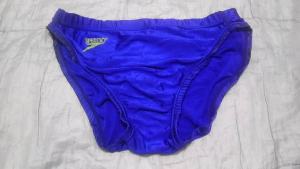 ☆競パン SPEEDO スピード アクアピオン 青x緑ステッチ サイズM(M