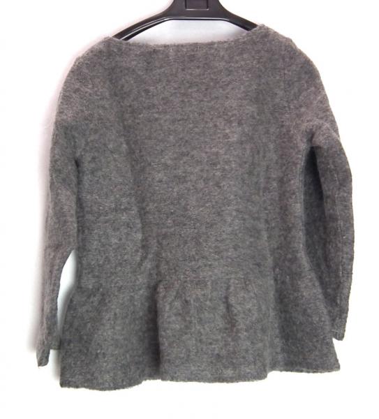 新品同様 ルラシエ モヘア ニット トップス グレー フリル　