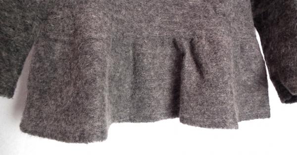 新品同様 ルラシエ モヘア ニット トップス グレー フリル　