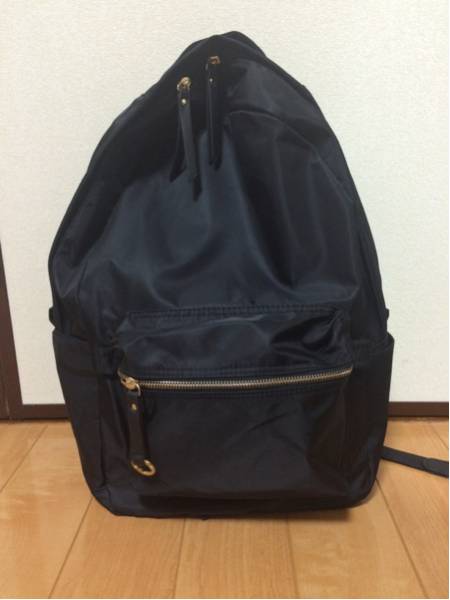 送料込無料グローバルワーク☆リュックマザーバッグ☆黒ゴールド