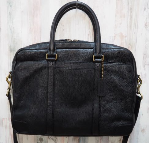 COACH コーチ☆ビジネスバッグ ブリーフケース 71196/ブラック こ