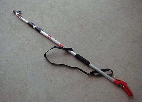 太めの枝も◆伸縮高枝切鋏#1470A かるのびサンダンアンビル 4M