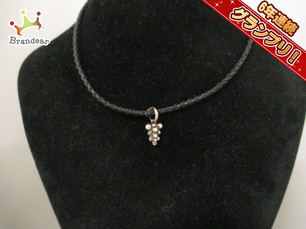 GEORG JENSEN(ジョージジェンセン) チョーカー シルバー×レザー GEORG