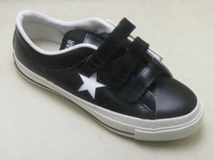 日本製　ワンスターＪ　V3　黒　白　 7インチ　25.5ｃｍ